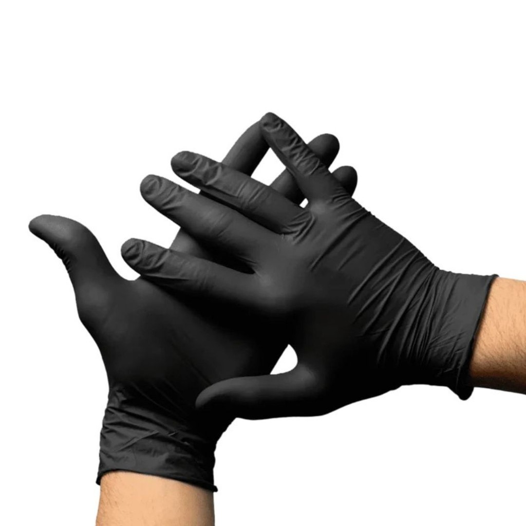 Luva Nitrílica Preta Sem Pó Inoven – Kit com 3 Caixas
