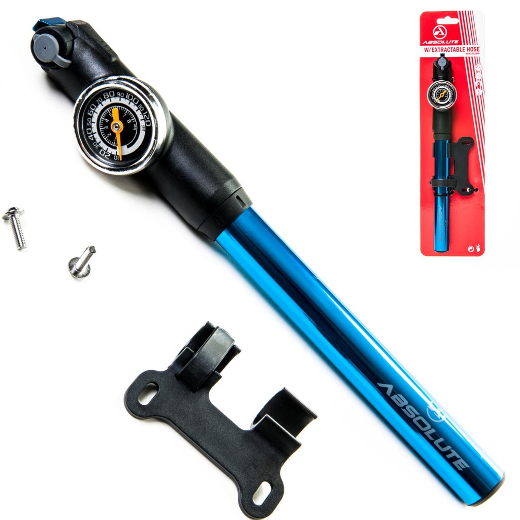 Bomba de Ar Bicicleta Absolute Prime com Manometro Mangueira Mtb Speed Até 120PSI em Oferta na Shopee