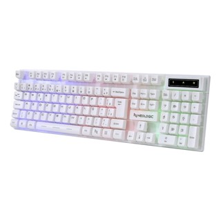 TECLADO GAMER NEOLOGIC INFINITE PLAY WHITE SEMI MECÂNICO ABNT2 RAINBOW BRANCO - IFNT-WT em Oferta na Shopee