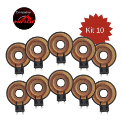 Kit Com 10 Uni Reparo Tweeter Compatível Hinor Hi300 / Hi320