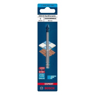 Broca Para Porcelanato Bosch Expert Hex-9 Hard Ceramic 6mmx90mm em Oferta na Shopee
