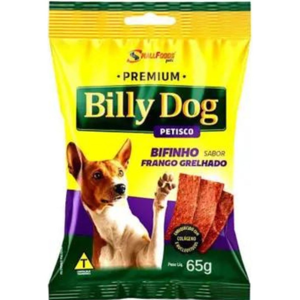 Petisco para Cães Billy Dog Sabor Frango Grelhado Envio Imediato Bifinho Sabor Frango o Melhor.....