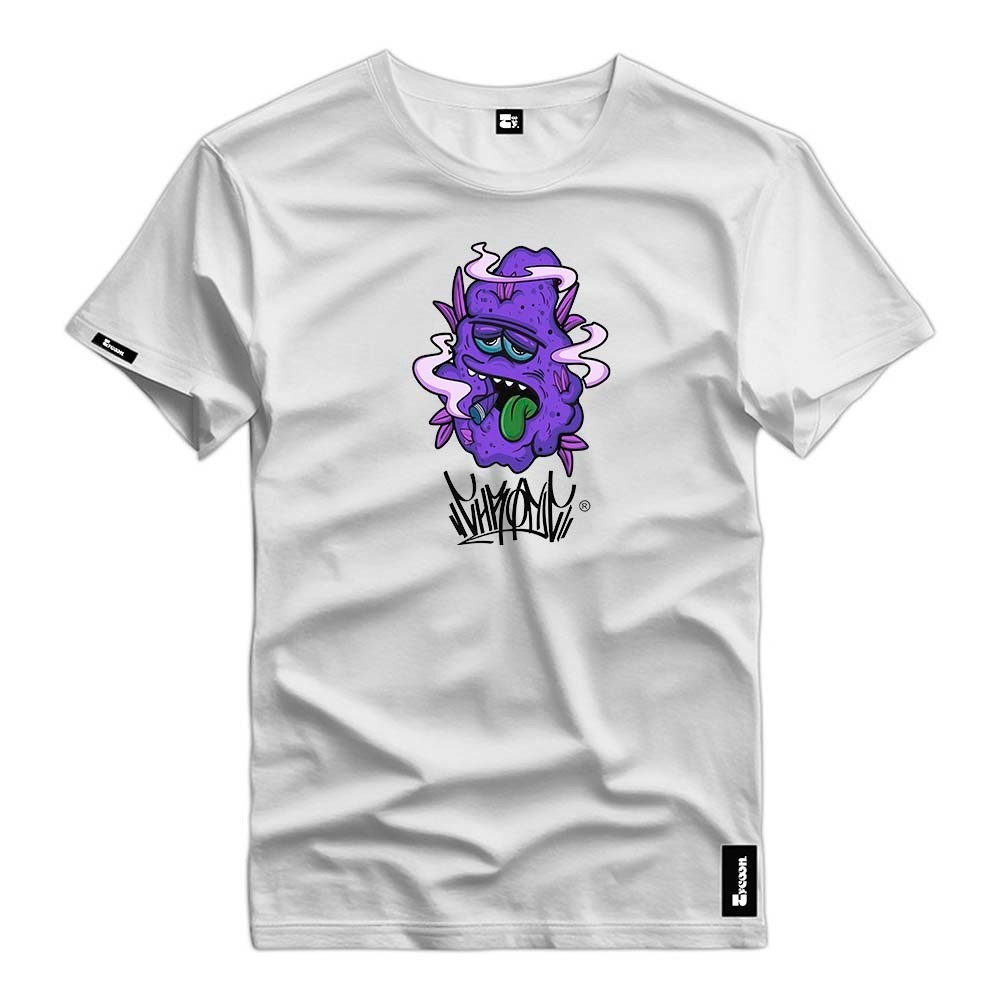 Camisa Camiseta Algodão Premium 30.1 Chronic Gosma Roxa Desenho Verao Tendência Moda 2024 Lançamento Envio 24Hrs