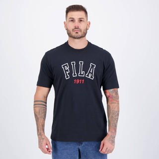 Camiseta Fila Comfort Classic Preta em Oferta na Shopee