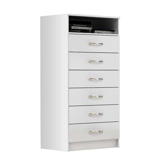 Cômoda Atlas 6 GV Branca em Oferta na Shopee