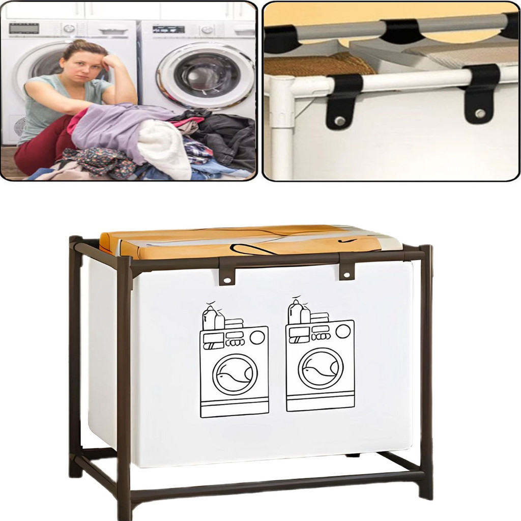 Cesto De Roupa Suja Caixa Multiuso Ferro Lavanderia Banheiro