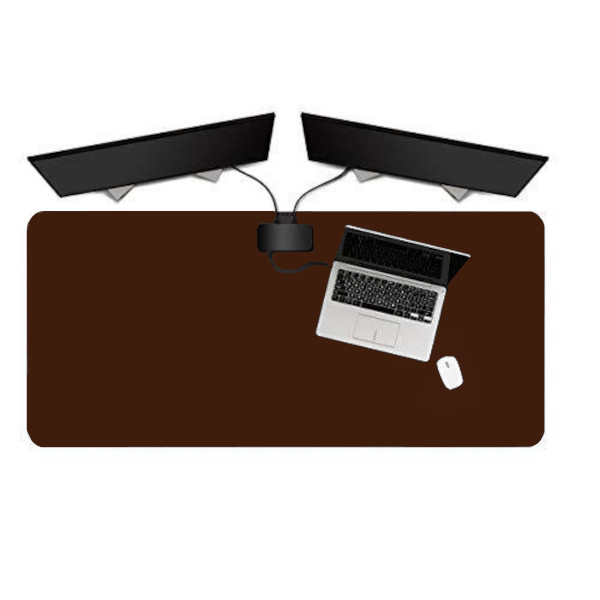 Desk Pad 120x40 p/ Computador Notebook em Couro + porta copo