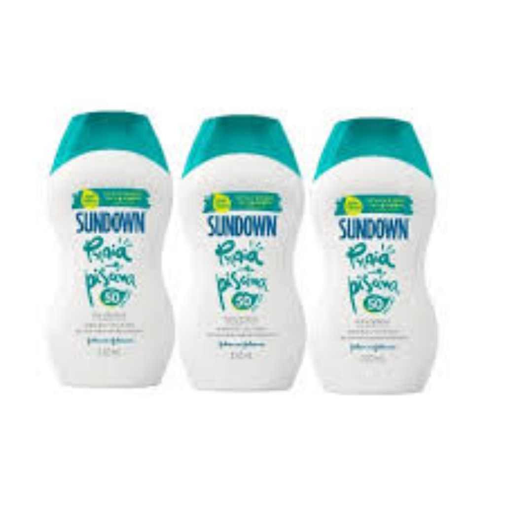 Sundown kit 3 Protetor Solar Corporal  Praia e Piscina FPS50 120ml