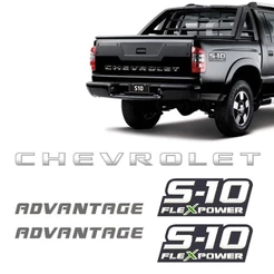Faixa S10 Preta Chevrolet Advantage 2009/2011 + Flex Power