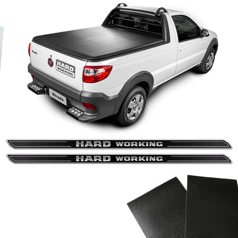 Soleira Diamante Strada Hard Working 2018 Protetor De Porta - Spare Parts and Accessories for Vehicles
