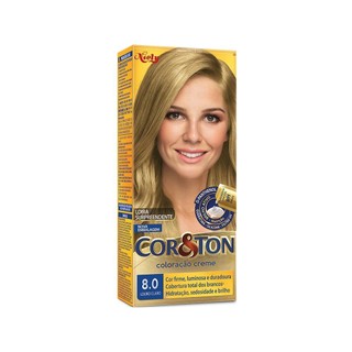Coloração Niely Cor&Ton Louro Claro 8.0 em Oferta na Shopee