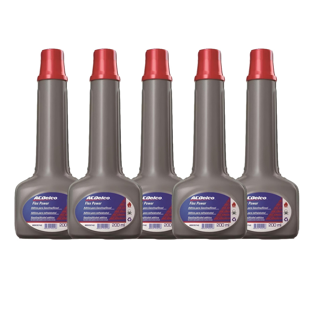 Kit 5 Aditivos Combustivel Flexpower 200 Ml Acdelco 88905742