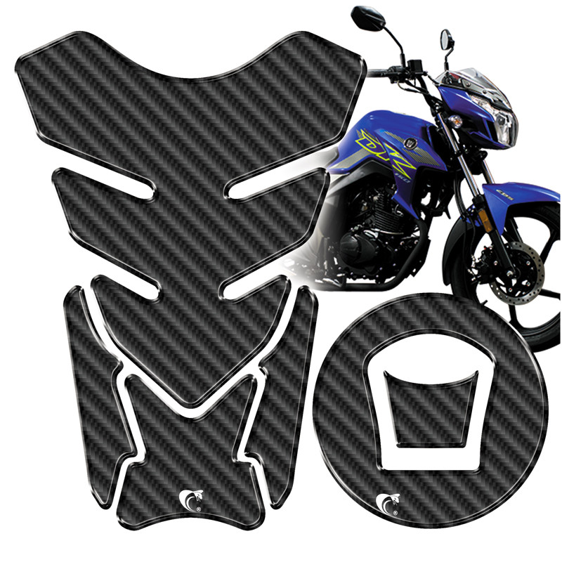 Protetor De Tanque Adesivo Moto Haojue Dk 150 carbono