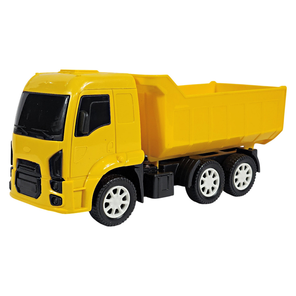 Caminhão Plástico Basculante Caçamba Médio 24Cm - Amarelo em Oferta na Shopee