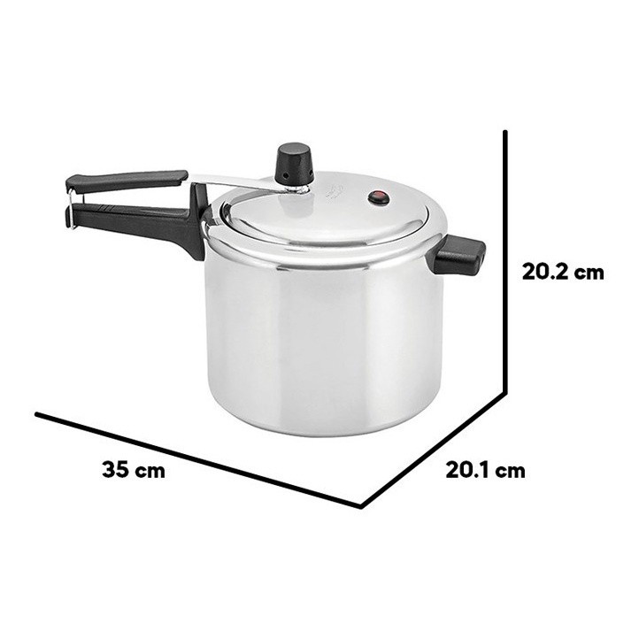 Imagem Panelux de 4,5 Litros Panela De Pressão Linha Classic Alto Brilho Perfeita Para Sua Cozinha