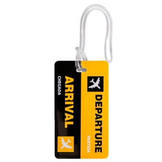 Identificador de Bagagem Colorido - Partida e Chegada em Oferta na Shopee