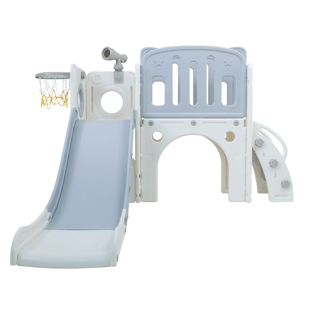 Playground Freso Baby Mini Mundo Grey 2 Torres c/ Escorrega em Oferta na Shopee