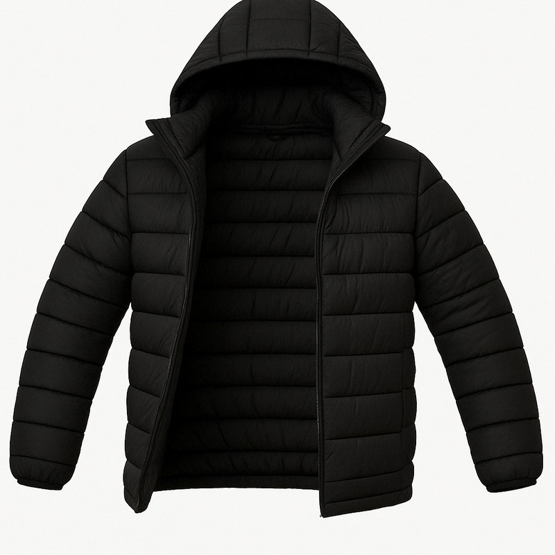Jaqueta Térmica Puffer Plus Size Bobojaco Inverno Com Capuz Removível
