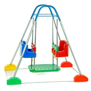 Balanço Infantil 2 Cadeiras Com Estrutura Jundplay em Oferta na Shopee
