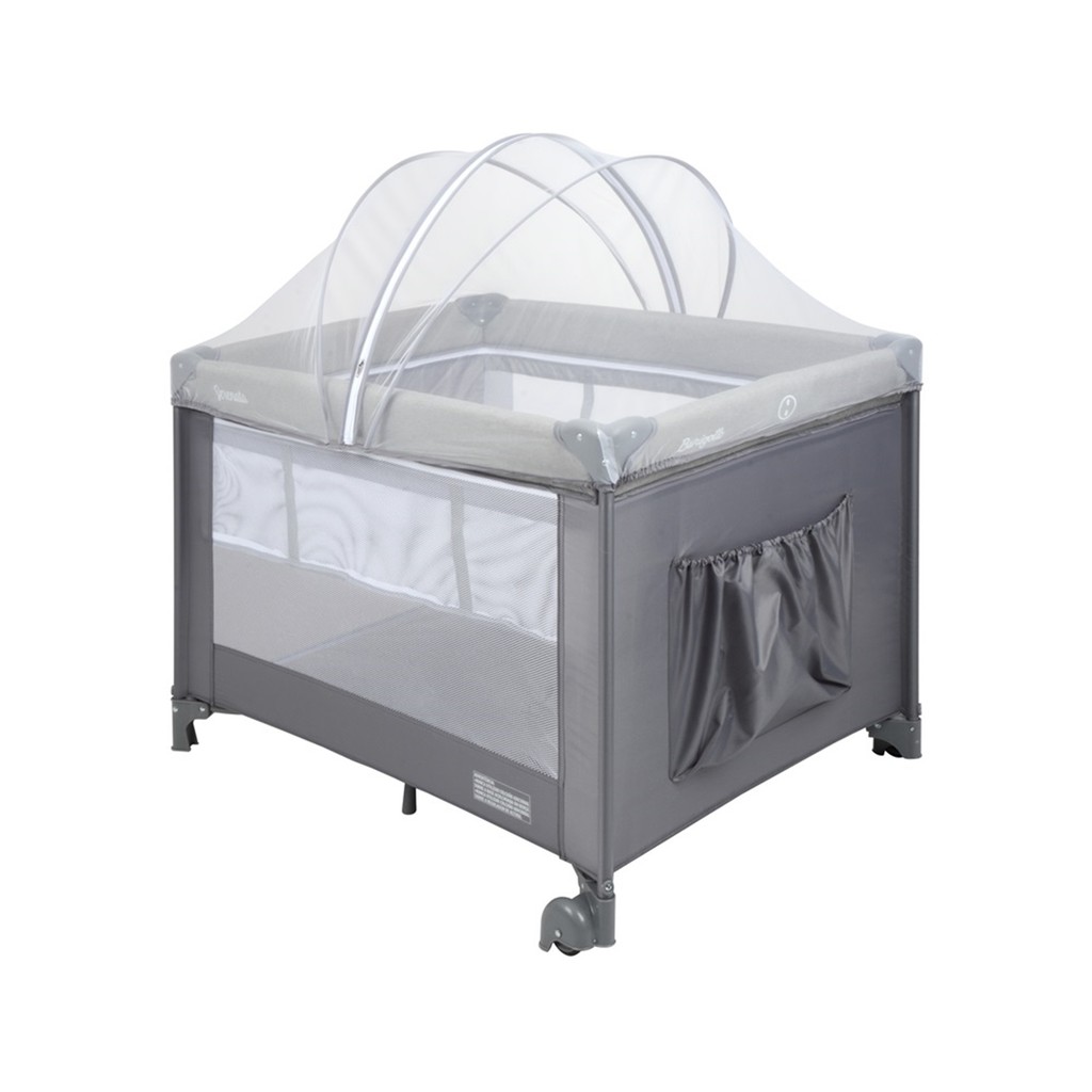 Berço Portátil Serenata Gray Burigotto Cercadinho Bebê em Oferta na Shopee