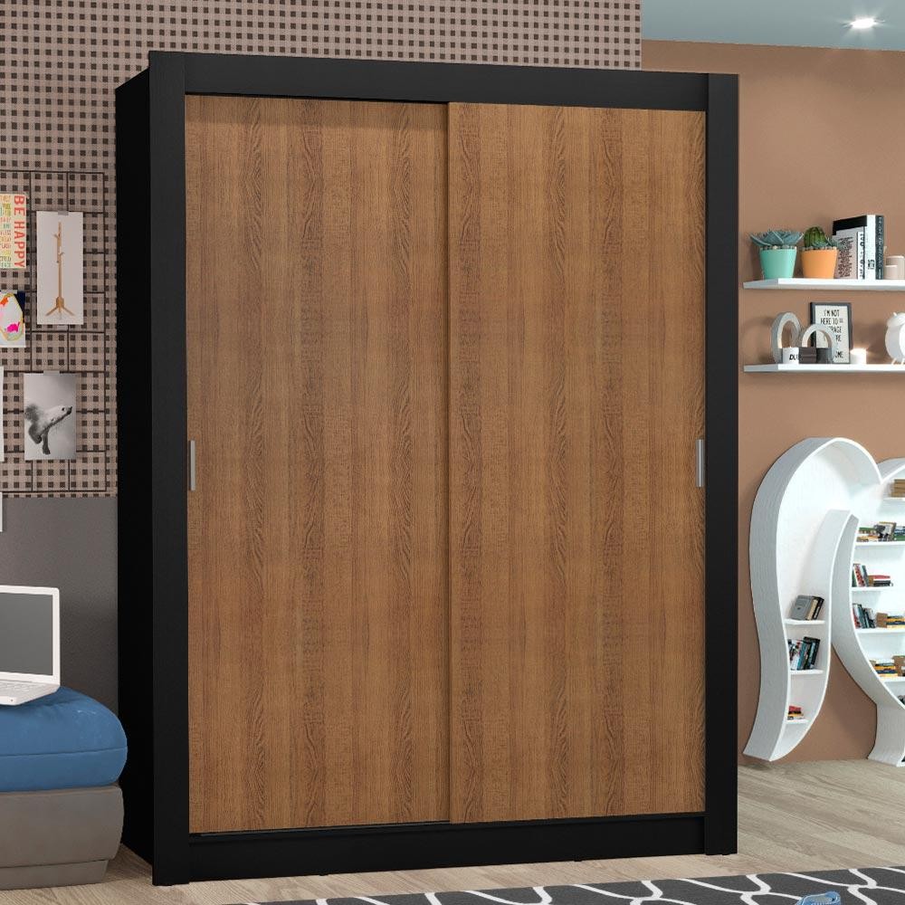 Guarda-Roupa Solteiro Madesa Denver 2 Portas de Correr P - Home & Living