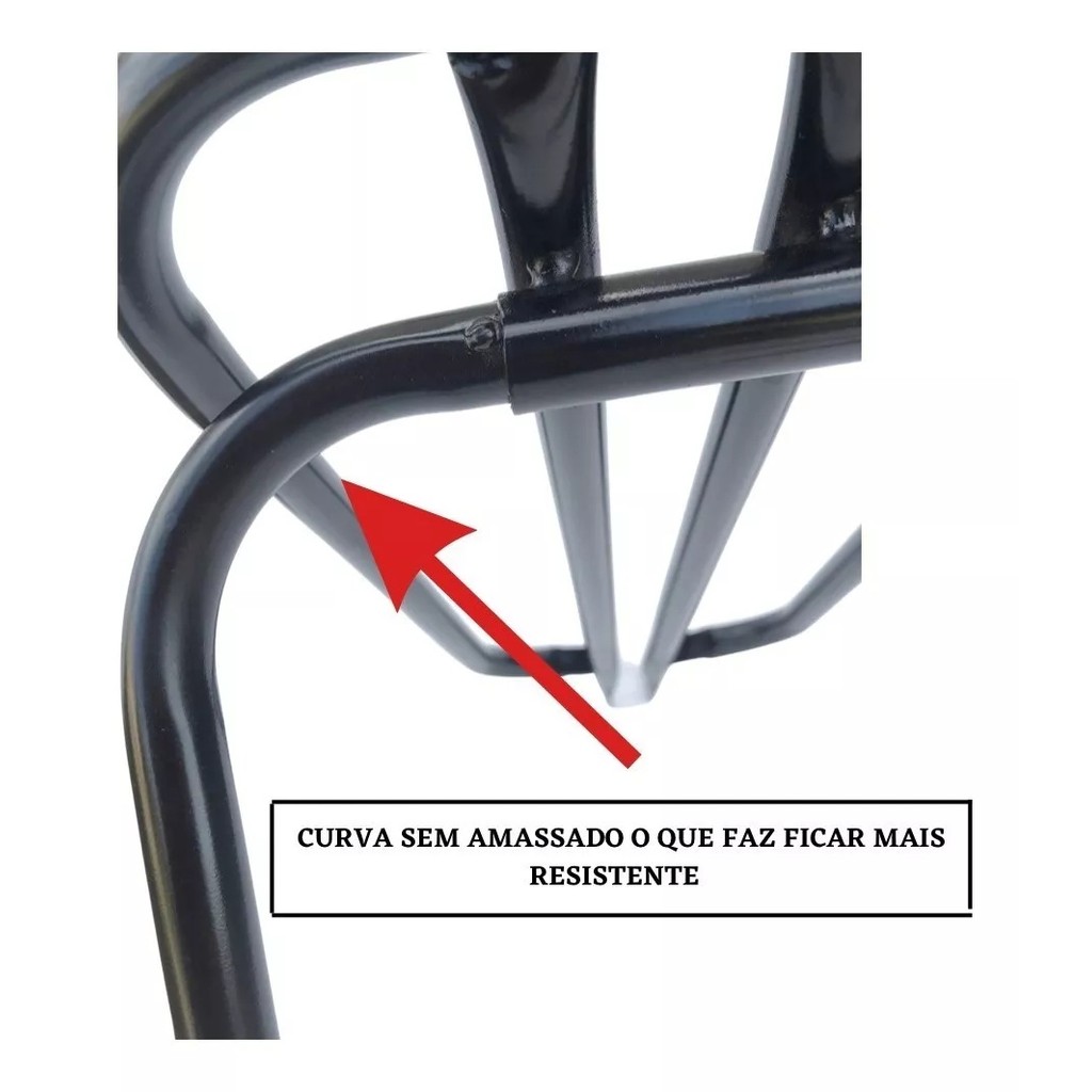 Garupa Bagageiro BH Reto Bike Bicicleta Articulado Preto