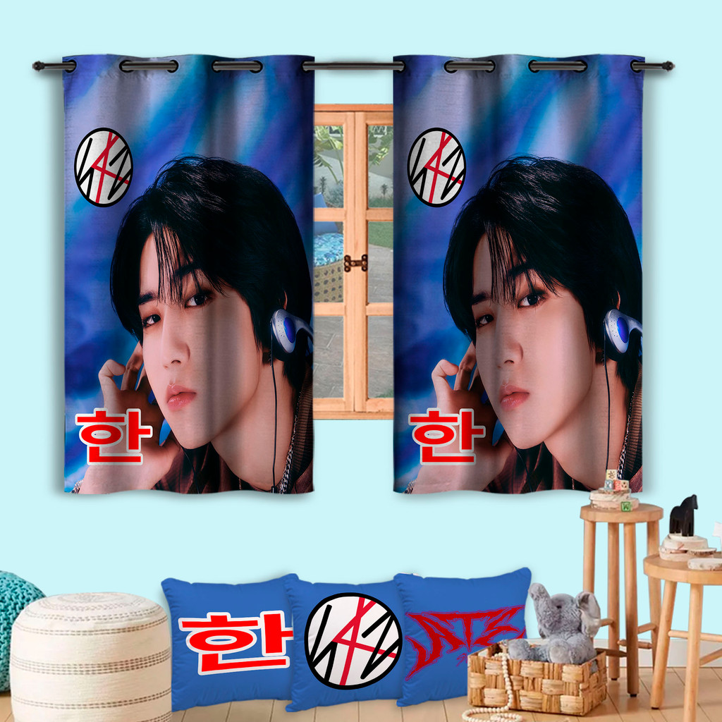 Kit Avulso Com Cobre Leito, Capas Estilosas E Cortina K-Pop Do Han Para Fãs Kids Stray Fandom