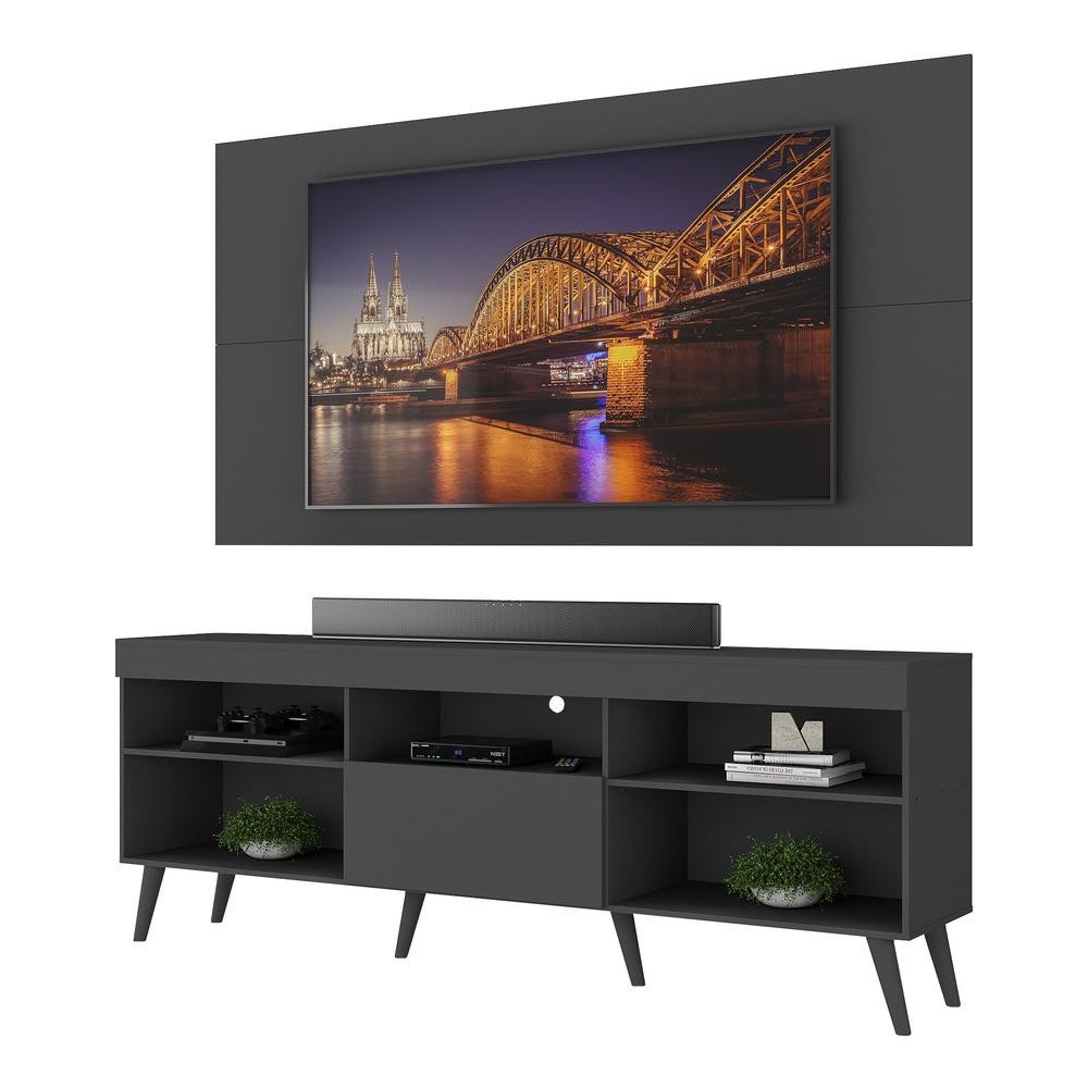 Rack com Painel e Suporte TV 65" Retrô Flórida Up Multimóveis V1043 em Oferta na Shopee