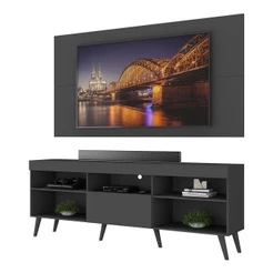 Rack com Painel e Suporte TV 65" Retrô Flórida Up Multimóveis V1043