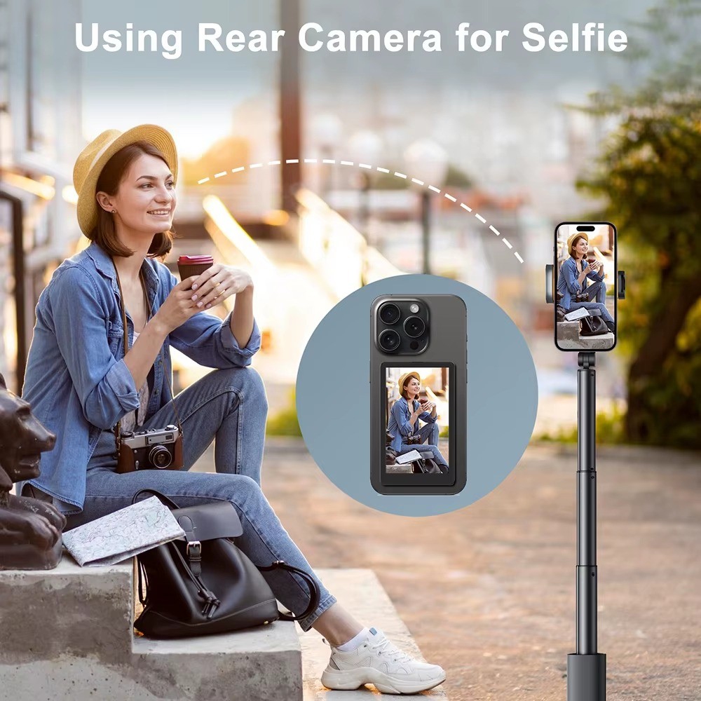Monitor Auxiliar Selfie Tela 150X59mm 1080P Magnético Câmera Traseira iPhone e Android. P.HQ em Oferta na Shopee