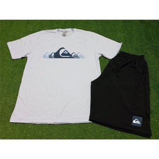 CONJUNTO QUIKSILVE VERAO CAMISETA  ALGODAO + BERMUDA PREMIUM ESTAMPADO
