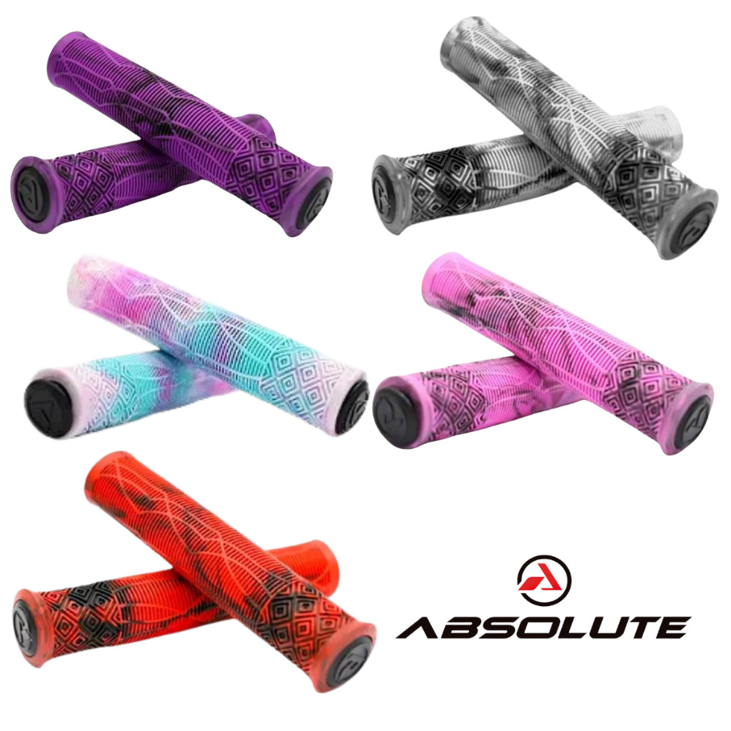 Manopla Punho Absolute BMX 3 Tipo Gios GI058 Colorida do Grau Roxa Rosa Branca 160mm Wheeling