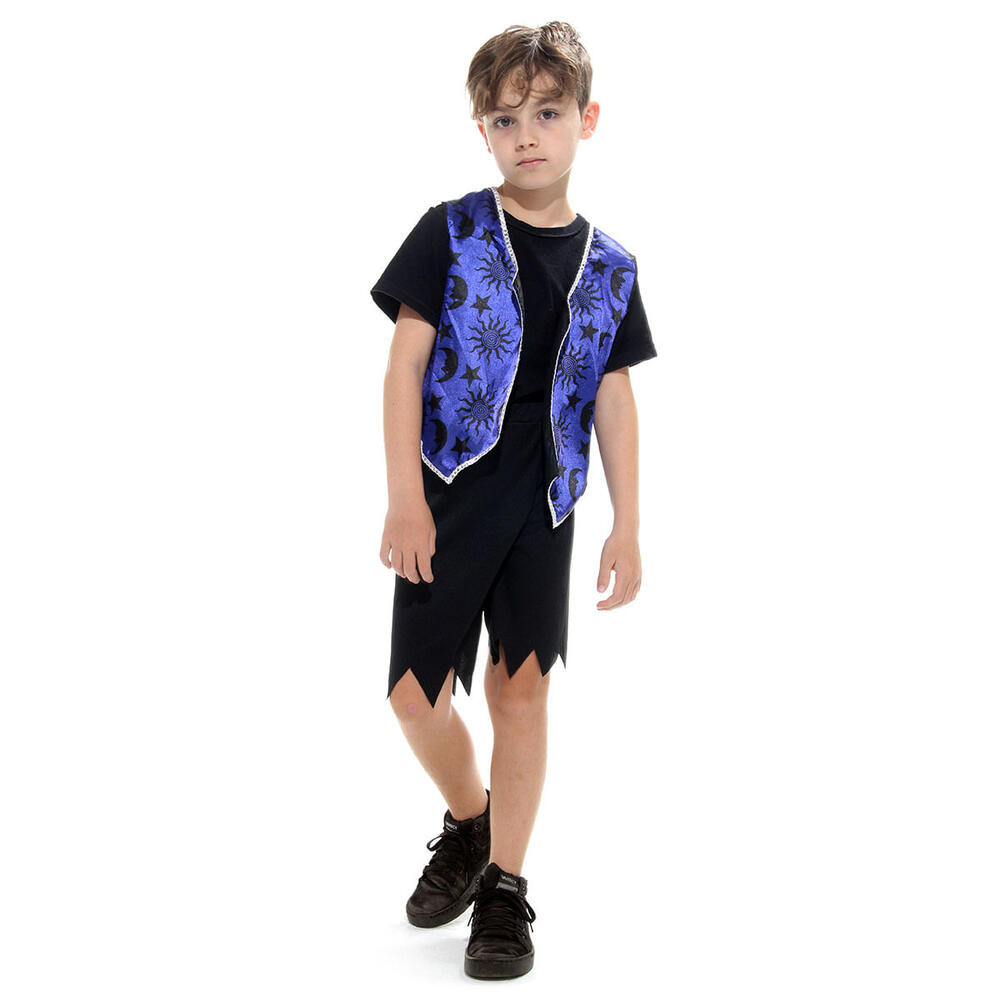 Fantasia Infantil Vampiro Com Colete Disfarce Halloween Abrakadabra - Baby & Kids Fashion
