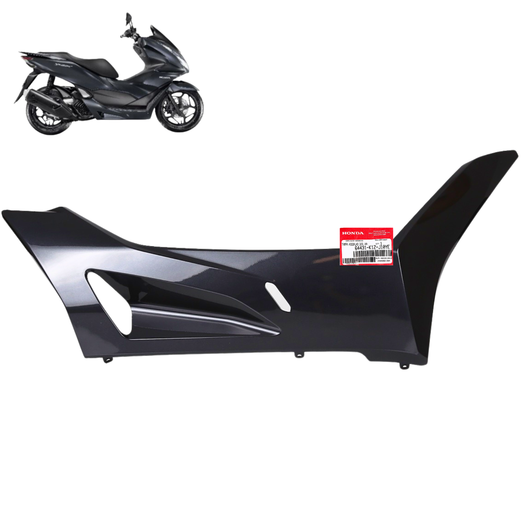 Tampa Lateral Piso Direito Pcx 160 2023 A 2024 Cinza Original Honda - Motorcycles
