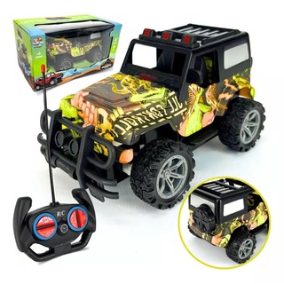 Carrinho Jeep Controle Remoto Carro Grande Off Road Cor Sortido Personagem Jipe