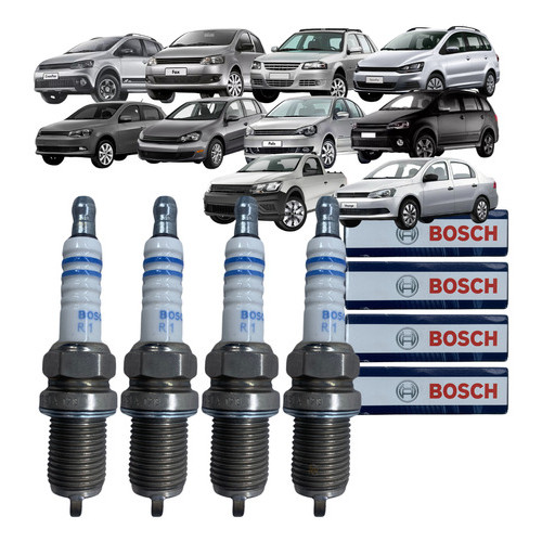 Jogo De Velas Fox Gol G4 G5 G6 Voyage 1.0 1.6 8v Flex Sp30