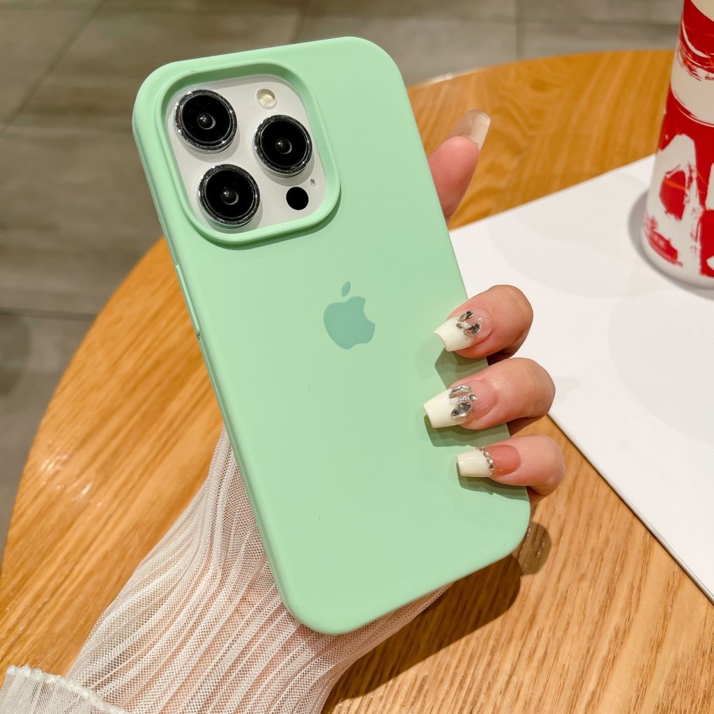 Pistache Verde Para iphone 17/16/15/13/14/12/11/Pro max/Air/XS XR/7/8/Plus/SE/Mini/Capa De Telefone De silicone Líquido em Oferta na Shopee