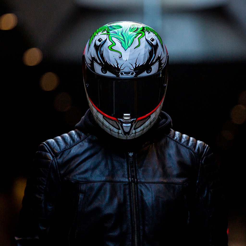 CAPACETE CORINGA HJC R-PHA 11 DC JOKER VILÃO ORIGINAL