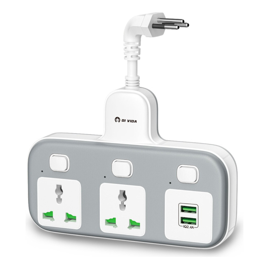 Filtro De Linha Inteligente Proteção Avançada 2 Tomadas 2.4a Universais e 2 USB