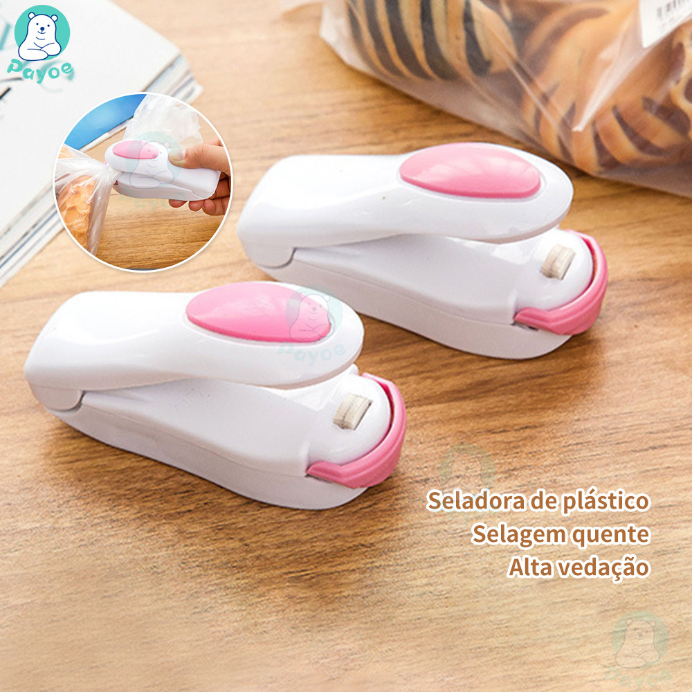 PAYOE Mini máquina portátil  selador de embalagem para cozinha seladora de plástico