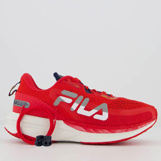 Tênis Fila Racer T2 Vermelho e Prata em Oferta na Shopee