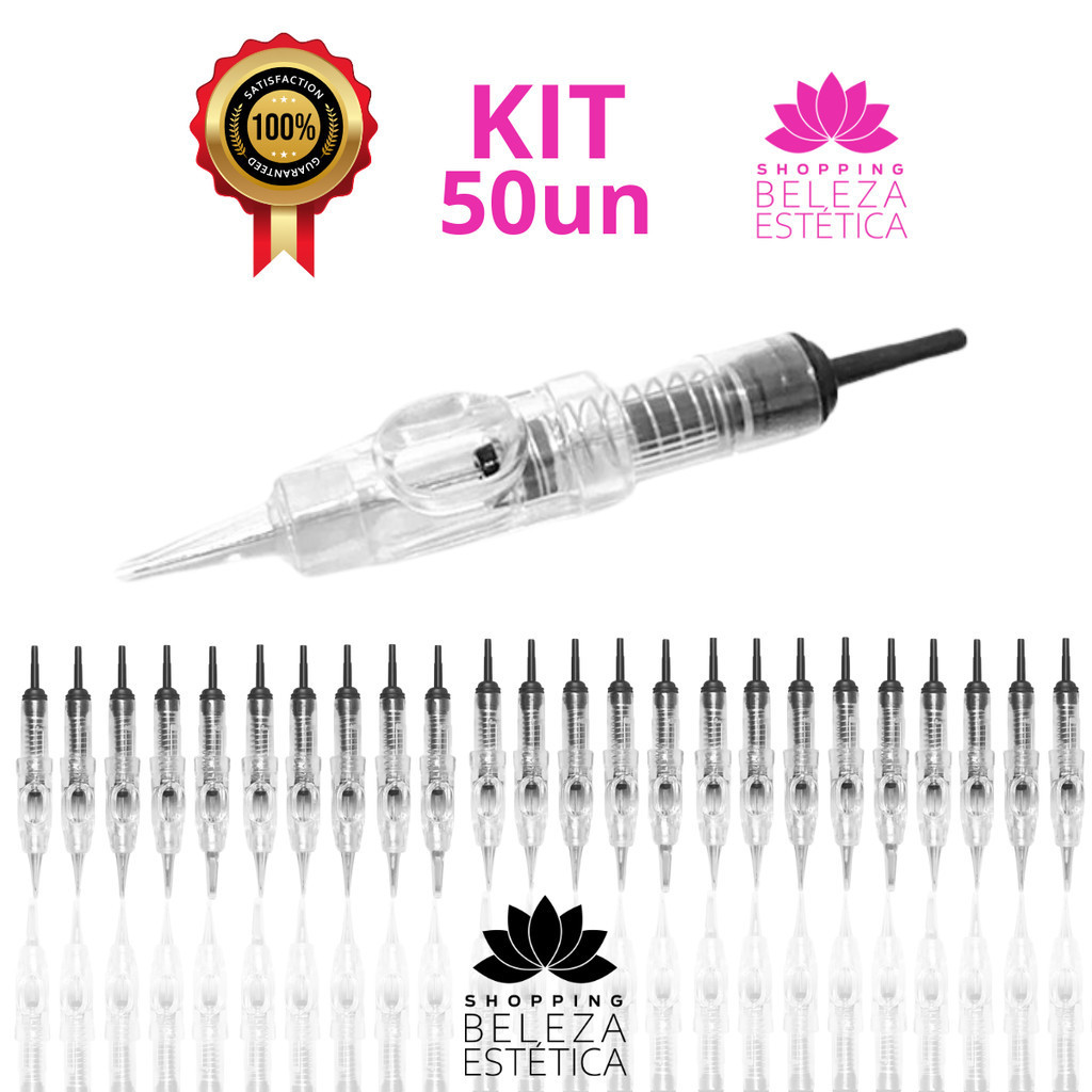 50 Agulhas Dermografo Easy Click 1 Ponta/ 2 Pontas/ 3 Pontas/ 5 Pontas Kit com 50 Unidades em Oferta na Shopee