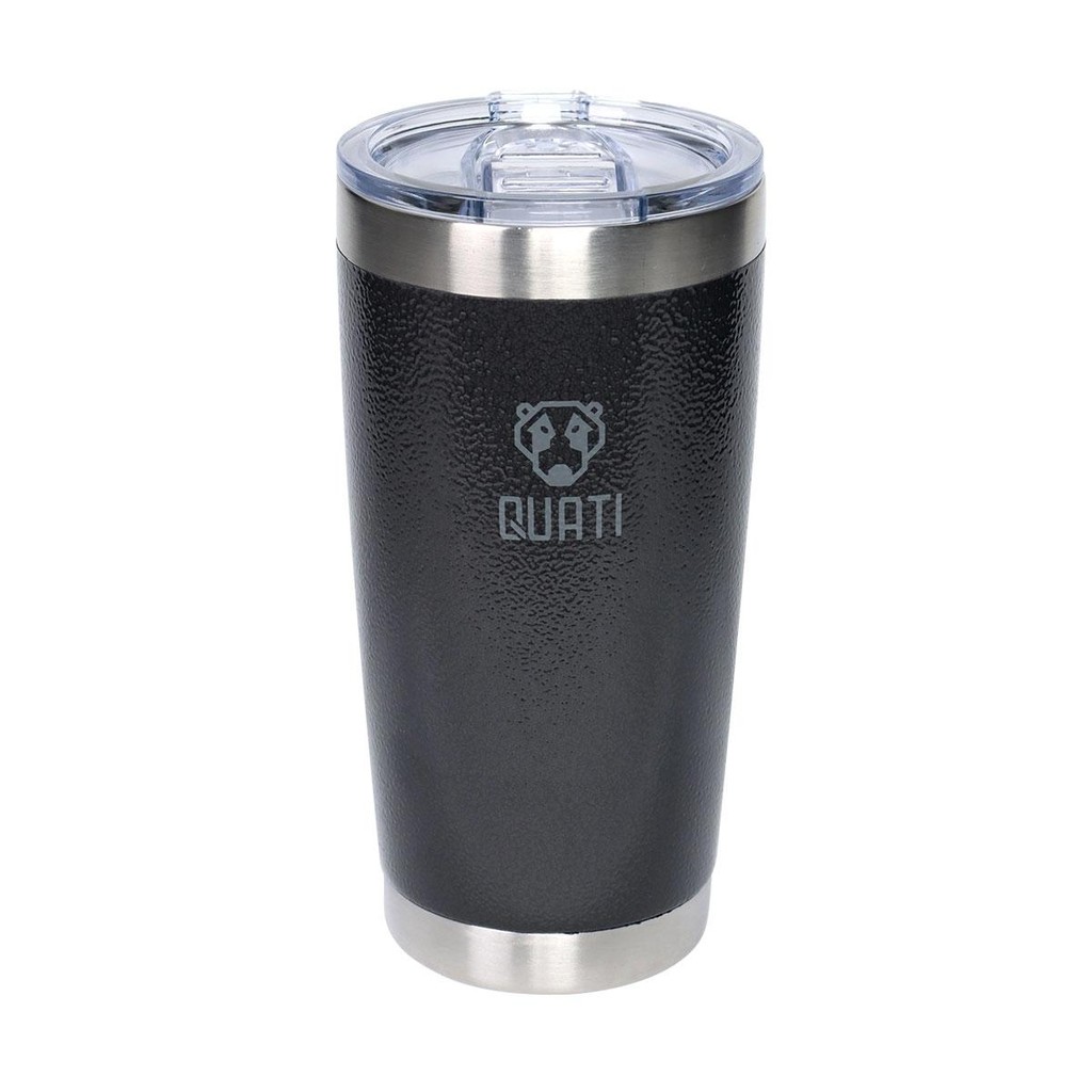 Copo Térmico Quati Com Tampa 591Ml Preto Cpct591