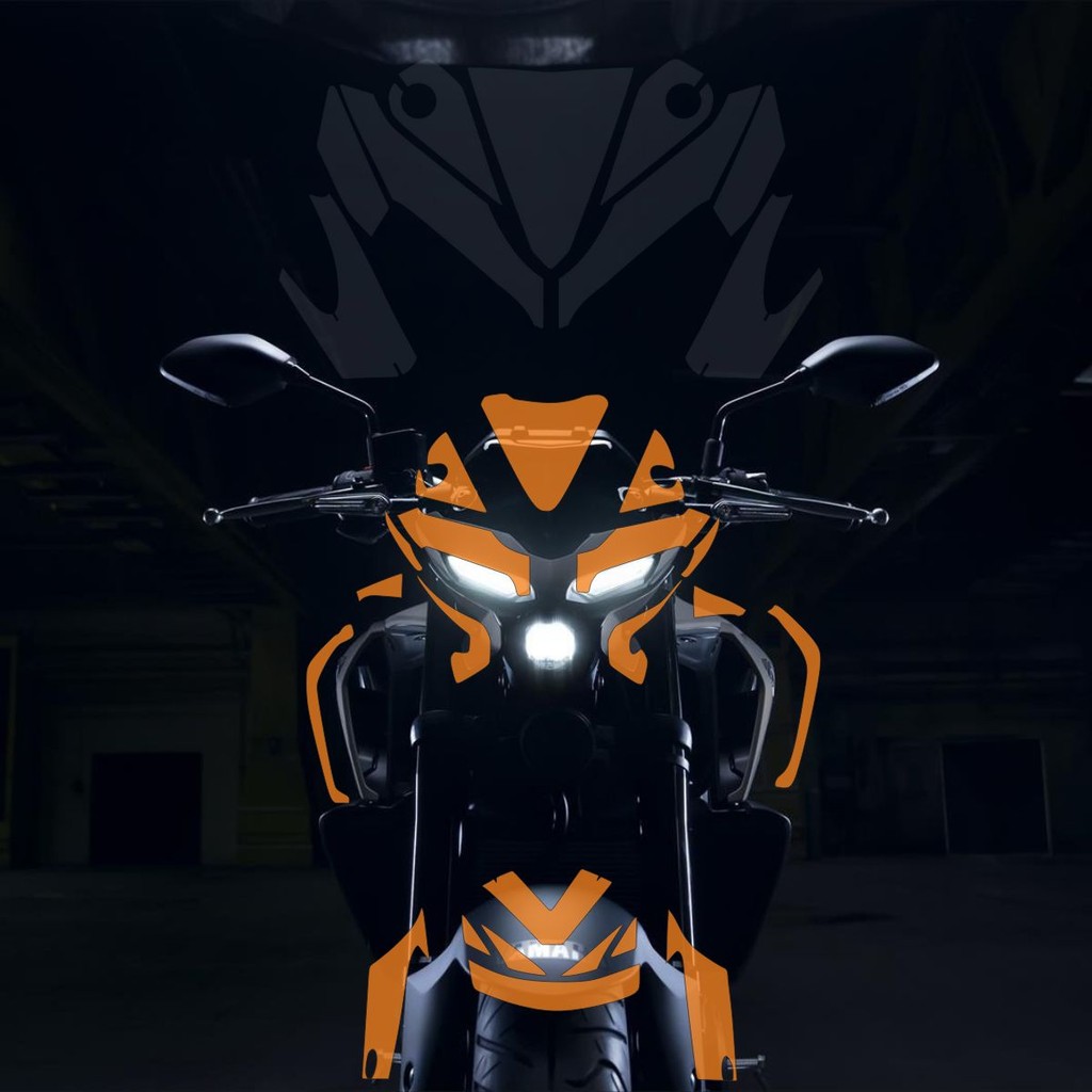 Película PPF Proteção Kit Semi Full Moto Yamaha MT-03 2021 2022 2023 2024 2025 Transparente TPU Anti Risco