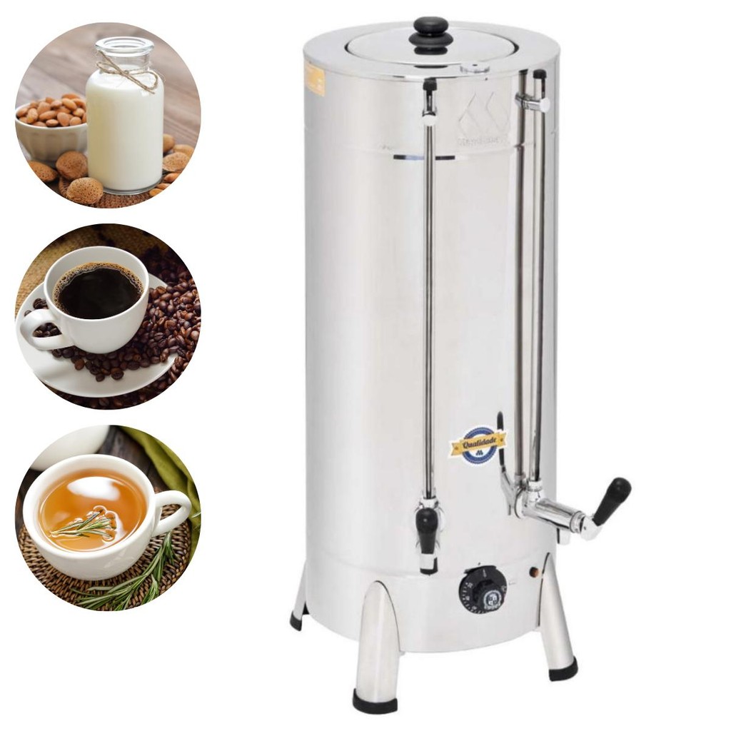 Cafeteira Elétrica Comercial de 8 Litros Industrial Máquina de Café Tradicional Marchesoni