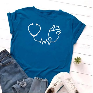 T-shirt Blusa Linda Enfermagem Por Amor Camiseta Feminina Camisa em Oferta na Shopee