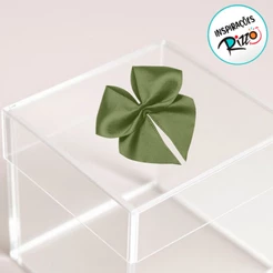 Lacinho de Fita de Cetim Verde Militar 15mm - 3,5cm - Cor 249 - 20 unidades - Progresso - Rizzo