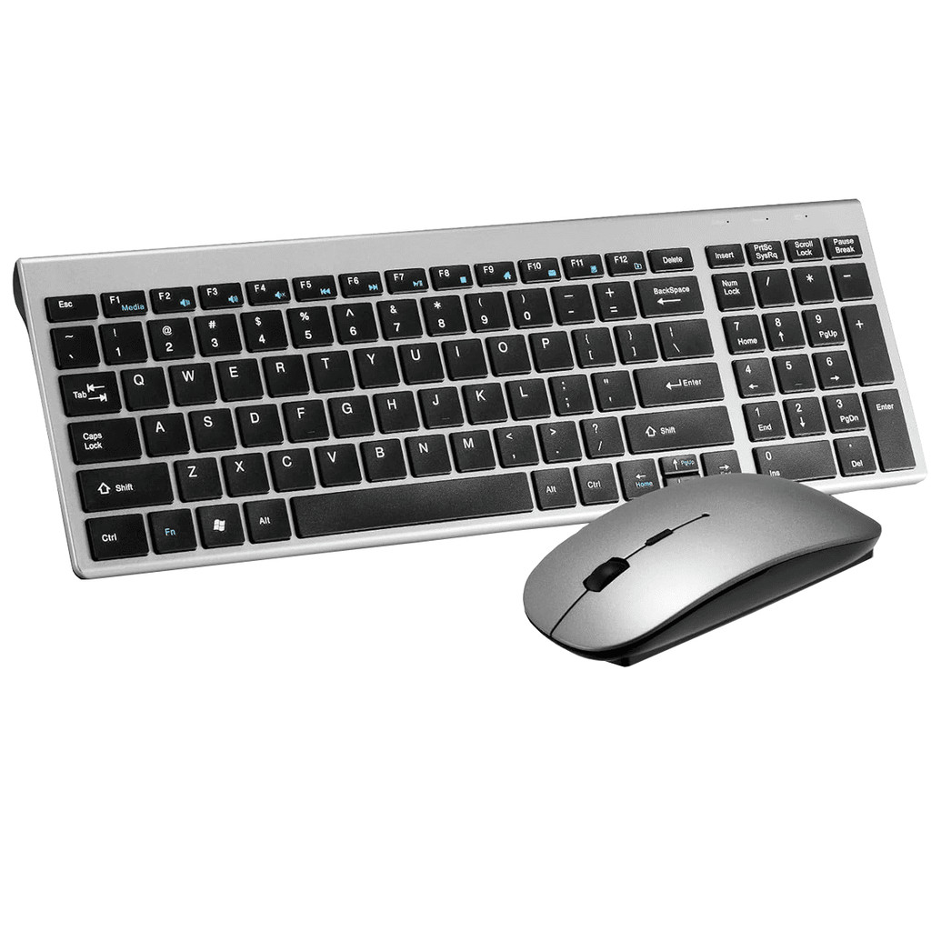 Kit Teclado Mouse Sem Fio Sem Fio 2.4g Recarregável Bateria Wireless DW-8078 Bluetooth Jogos