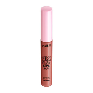 Gloss Labial Vult Glossy Lips 24/7 Cor Pêssego Cintilante 5,2ml em Oferta na Shopee