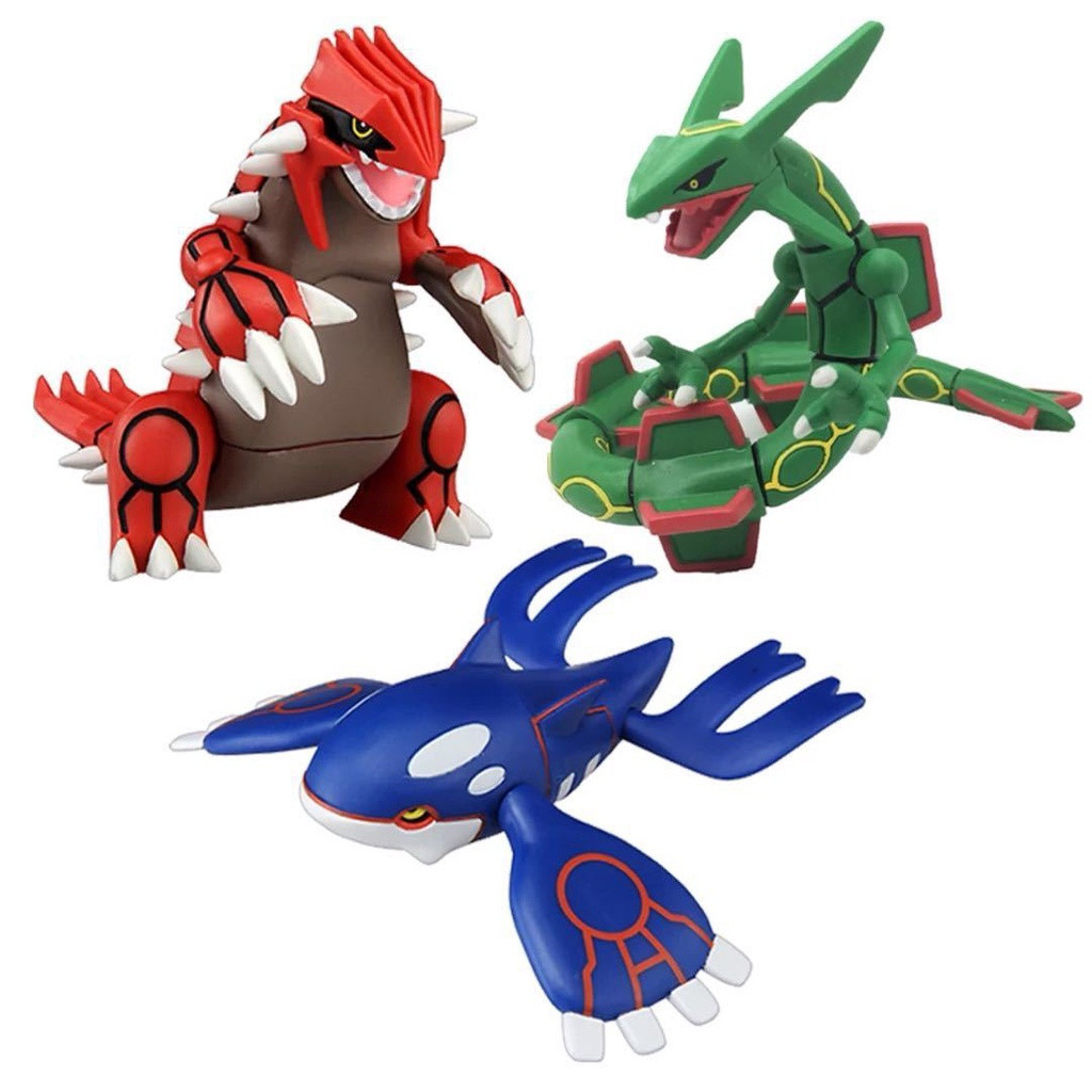 Pokémon 9cm Rayquaza Groudon Kyogre Greninja Mimikyu Arceus Action Figure Modelo &-* -